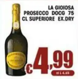 Sacoph La gioiosa Prosecco DOCG offerta