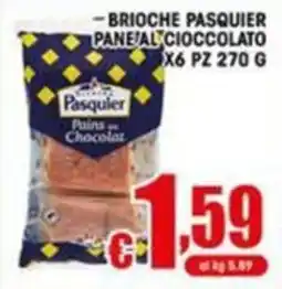 Sacoph Brioche Pasquier Pani al Cioccolato offerta