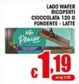 Sacoph Lago Plaisir wafer ricoperti cioccolata offerta