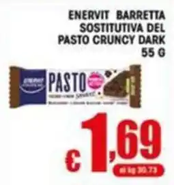 Sacoph Enervit barretta sostitutiva del pasto crunchy dark offerta