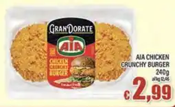 Top Supermercati AIA Chicken Crunchy Burger offerta