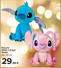 Carrefour Market Peluche Stitch o Angel Simba offerta
