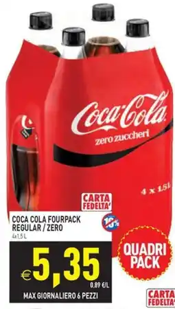 Pim Supermercati Coca-Cola zero zuccheri offerta