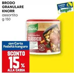 Kanguro Brodo granulare Knorr classico offerta