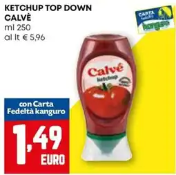 Kanguro Ketchup Top Down Calvé offerta