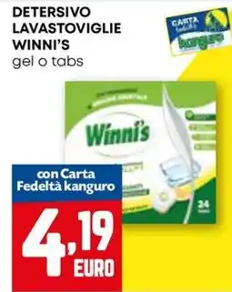 Kanguro Detersivo lavastoviglie Winni's offerta