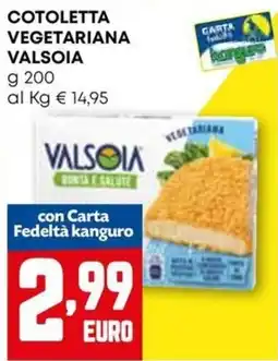 Kanguro Cotoletta vegetariana Valsoia offerta
