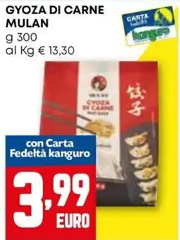 Kanguro Gyoza di carne Mulan offerta