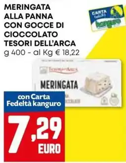 Kanguro Meringata alla panna con gocce di cioccolato Tesori dell'Arca offerta