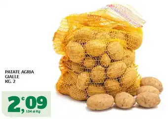 Patate agria gialle