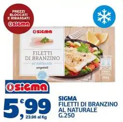 Il Punto Sigma Sigma filetti di branzino al naturale offerta