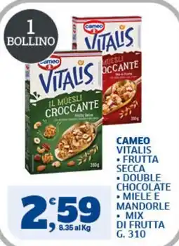 Il Punto Sigma Cameo Vitalis il muesli croccante offerta