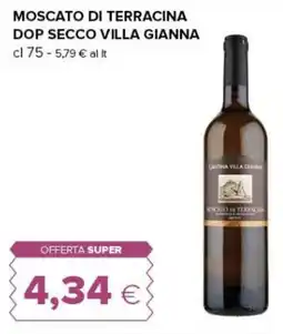 Oasi Moscato di Terracina Dop Secco Villa Gianna offerta