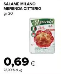 Tigre Amico Salame Milano Merenda Citterio offerta