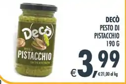 Decò Local Decò pesto di pistacchio offerta