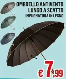 Satur Ombrello antivento lungo a scatto offerta