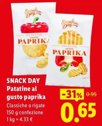 Snack Day Patatine al gusto paprika