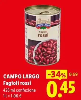 Campo Largo Fagioli rossi