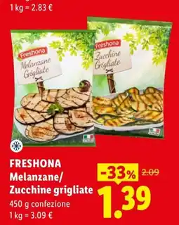 Lidl Freshona Melanzane/Zucchine grigliate offerta