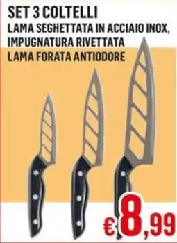 Satur Set 3 coltelli offerta