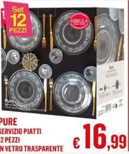 Satur Pure servizio piatti offerta
