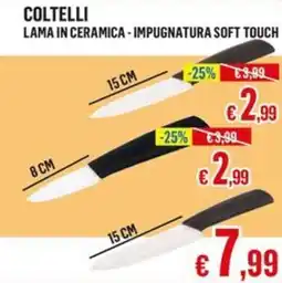 Satur Coltelli lama in ceramica - impugnatura soft touch offerta