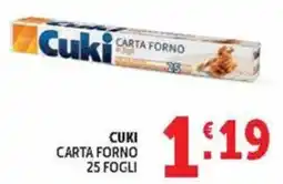 Deco Market Cuki carta forno offerta