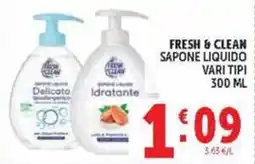 Deco Market Fresh & Clean sapone liquido offerta