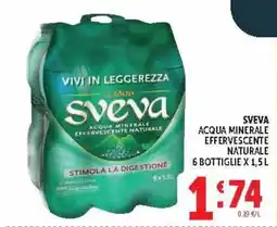 Deco Market Sveva acqua minerale effervescente naturale offerta