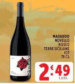 Deco Market Madaudo Novello Rosso Terre Siciliane IGT offerta