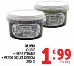 Deco Market Olivia olive nere itrane verdi dolci grecia offerta