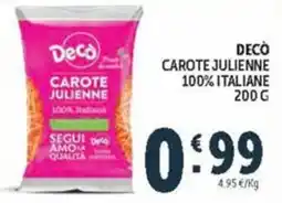 Deco Market Decò carote julienne offerta