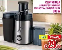 Satur Centrifuga per frutta e verdura offerta