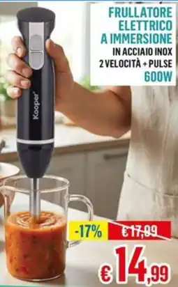Satur Frullatore elettrico a immersione Kooper offerta