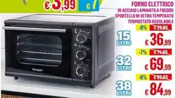 Satur Forno elettrico Kooper offerta