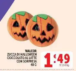 Deco Market WALCOR Zucca di Halloween Cioccolato al latte con sorpresa offerta