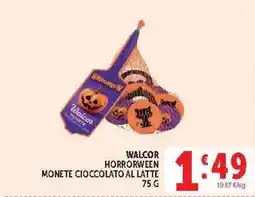 Deco Market Walcor Horrorween Monete Cioccolato al Latte offerta