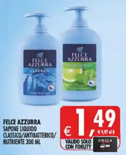 Decò Local Felce Azzurra Sapone Liquido Classico/Antibatterico/Nutriente offerta