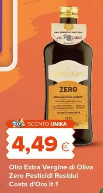 Olio Extra Vergine di Oliva Zero Pesticidi Residui Costa d'Oro