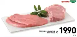 Spazio Conad Fettine o lombatine di vitello offerta