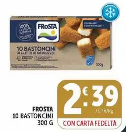 Deco Market Frosta 10 bastoncini di filetti di merluzzo offerta