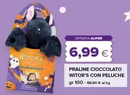 Tigre Praline cioccolato Witor's con peluche offerta