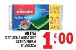 Deco Market Vileda spugne abrasive ultra fresh classica offerta