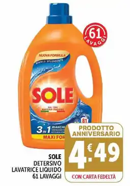 Deco Market Sole detersivo lavatrice liquido offerta