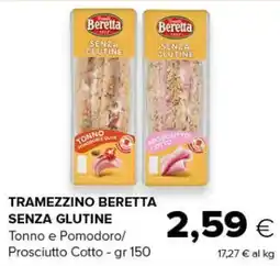 Oasi Tramezzino Beretta senza glutine offerta