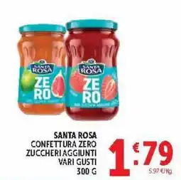 Deco Market Santa Rosa confettura zero zuccheri aggiunti offerta