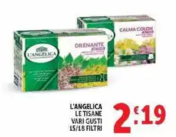 Deco Market L'Angelica le tisane vari gusti offerta