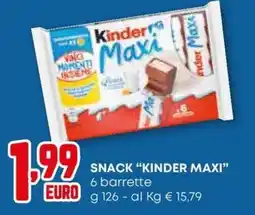 Kanguro Snack Kinder Maxi offerta