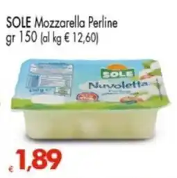 Despar Sole Mozzarella Perline offerta