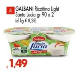 Despar Galbani Ricottina Light Santa Lucia offerta